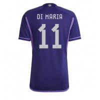Koszulka piłkarska Argentyna Angel Di Maria #11 Strój wyjazdowy MŚ 2022 tanio Krótki Rękaw